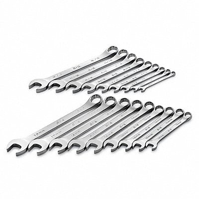 SK PROFESSIONAL TOOLS 87018 Combination Wrench St Steel Chrome Standard Offset