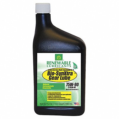 RENEWABLE LUBRICANTS 82121 Bio-Based High Temperature Gear Oil 1 Qt