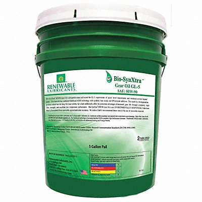 RENEWABLE LUBRICANTS 82134 Bio-Based High Temperature Oil 5 Gal