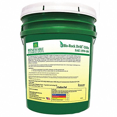 RENEWABLE LUBRICANTS 83024 Air Tool Oil Synthetic Base 5 gal.