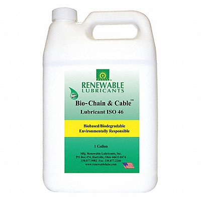 RENEWABLE LUBRICANTS 83053 Chain Wire Rope Lube 1 gal Jug