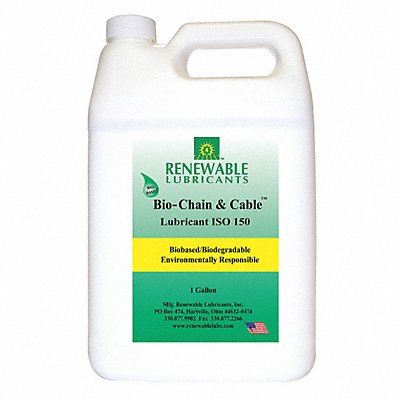 RENEWABLE LUBRICANTS 83083 Chain Wire Rope Lube 1 gal Jug