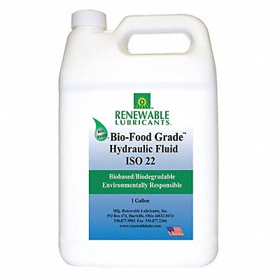 RENEWABLE LUBRICANTS 87103 Food Grade Hydraulic Oil 1 gal