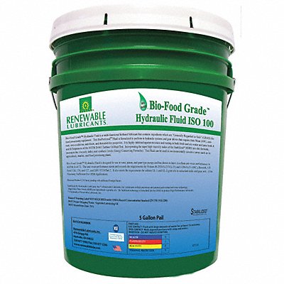 RENEWABLE LUBRICANTS 87154 Food Grade Hydraulic Oil 5 Gal