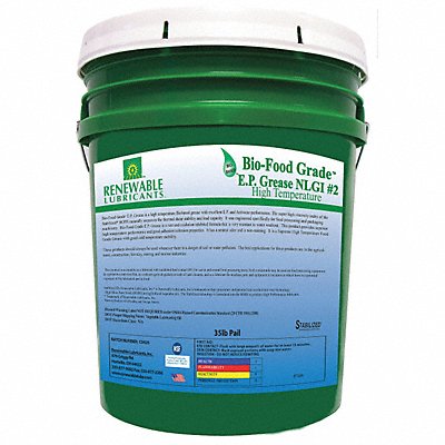 RENEWABLE LUBRICANTS 87504 Food Grade EP Grease 35 lb