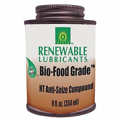 RENEWABLE LUBRICANTS 87561 Food Grade Anti-Seize 8 oz Can