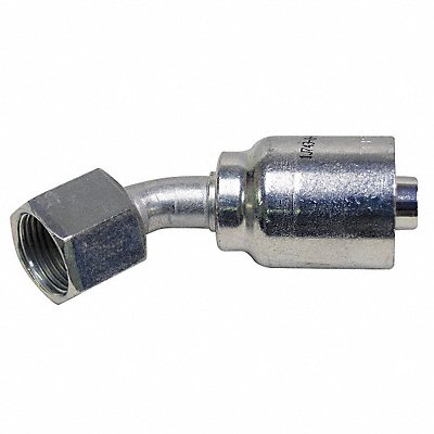 PARKER 1374344 Crimp Fitting 45 Deg 1/4 ID 7/16 FJIC