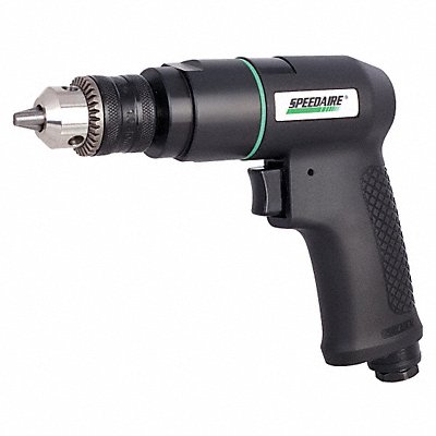 SPEEDAIRE 21AA69 Drill Air-Powered Pistol Grip 3/8 in