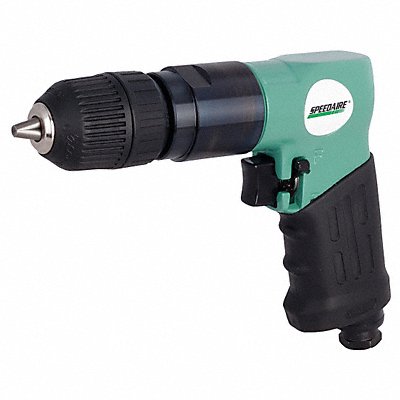 SPEEDAIRE 21AA72 Drill Air-Powered Pistol Grip 3/8 in
