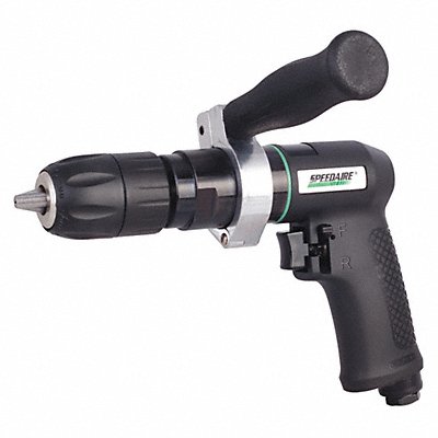 SPEEDAIRE 21AA76 Drill Air-Powered Pistol Grip 1/2 in