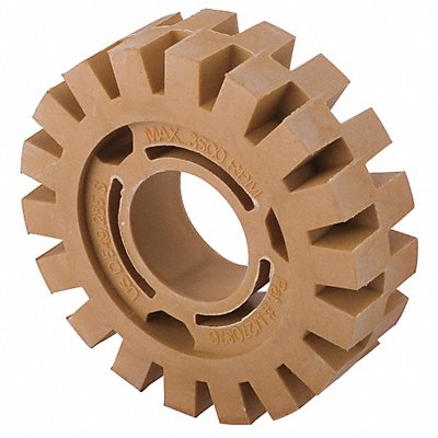 SPEEDAIRE 21AC18 Eraser Wheel 4 In Rubber 3500 rpm