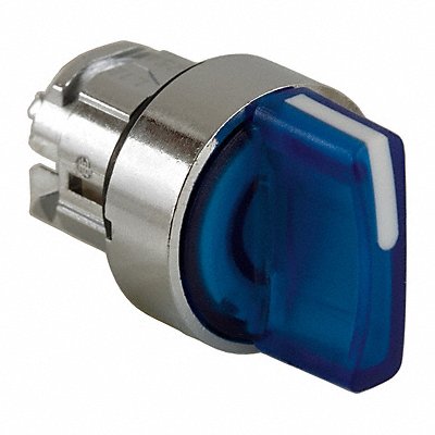 SCHNEIDER ELECTRIC ZB4BK1563 Short Hand Select Switch Illum Blu 3Pos 22mm