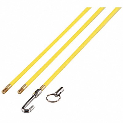 WESTWARD 21CJ17 Wire Fish Stick Set 12 ft 5 Pc