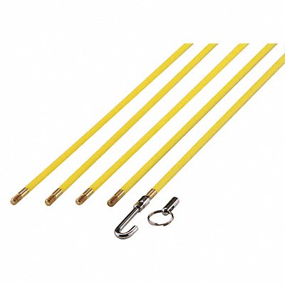 WESTWARD 21CJ18 Wire Fish Stick Set 24 ft 7 Pc