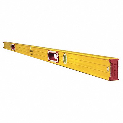 STABILA 37478 Box Level Aluminum 78 in L 3 Vials
