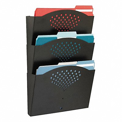 SAFCO 3172BL Letter Size Wall Rack 3 Comp