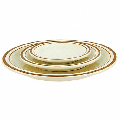 CRESTWARE SC45 Plate 9 5/8 Dia Brown Speckle PK24