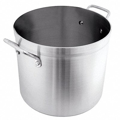 CRESTWARE POT100 Stock Pot 20 3/4 in Dia Aluminum