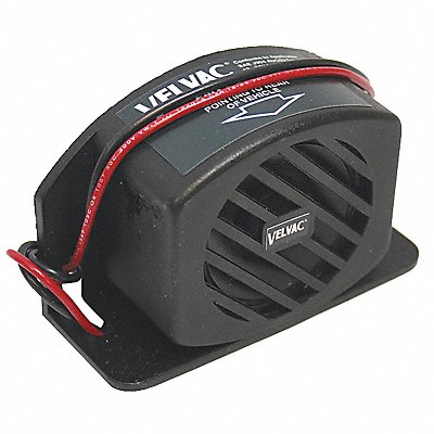 VELVAC 697097 Back up Alarm 97dB Black 2-7/16 In H