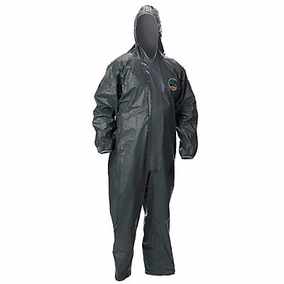 LAKELAND LS511304X Hooded Coverall Elastic Grey 4XL