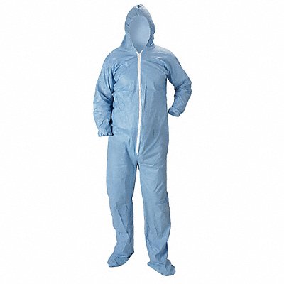 LAKELAND 07414MDB FR Hooded Coverall w/Boots M PK25