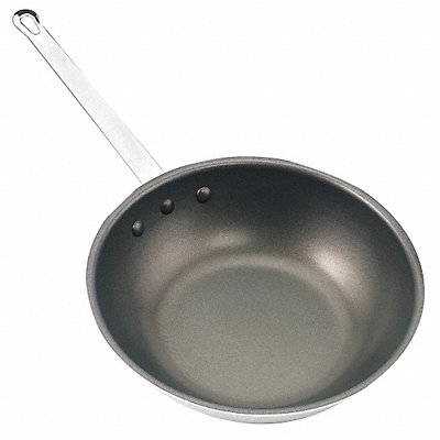 CRESTWARE WOK08 Wok Pan 8 3/4 in Dia Aluminum