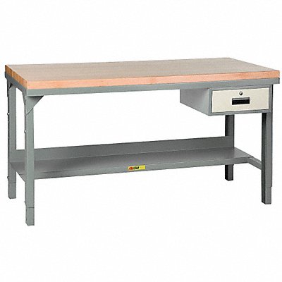 LITTLE GIANT WSJ22448AHDR Workbench Butcher Block 48 W 24 D