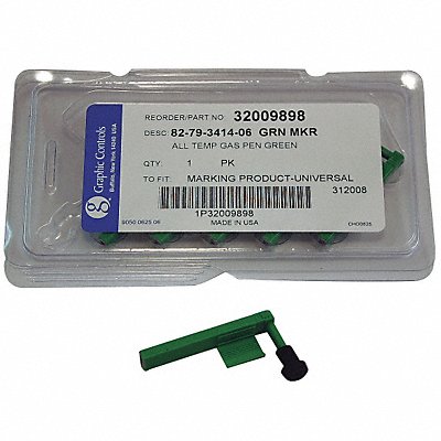 GRAPHIC CONTROLS 8279341406 GREEN TEMPERATURE PENS Pen 6 Pens Green