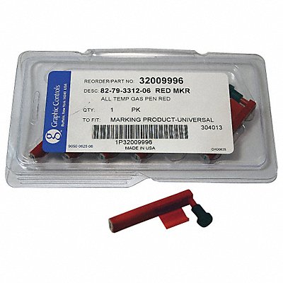GRAPHIC CONTROLS 8279331206 RED DIFFERENTIAL PENS Pen 6 Pens Red