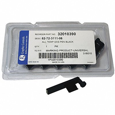 GRAPHIC CONTROLS 8272311106 BLACK STATIC PENS Pen 6 Pens Black