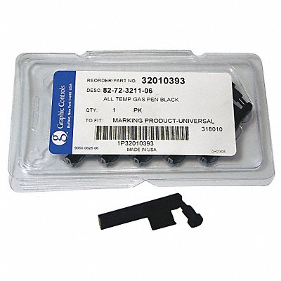 GRAPHIC CONTROLS 8272321106 BLACK STATIC PENS Pen 6 Pens Black