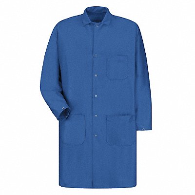 RED KAP KK28BLRGL Laboratory Coat L Blue Warp Knit