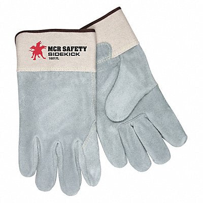 MCR SAFETY 16017XL J3486 Leather Gloves Grey XL PK12