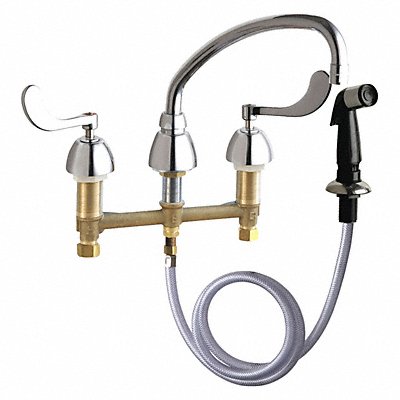 CHICAGO FAUCETS 200AE35317ABCP Concealed Hot And Cold Water Sink