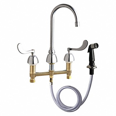 CHICAGO FAUCETS 200AGN2AE3317AB Kitchen Sink Faucet W/Spray