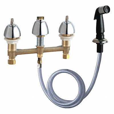 CHICAGO FAUCETS 200ALESHAB Kitchen Sink Faucet W/Spray