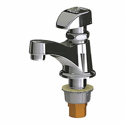 CHICAGO FAUCETS 335E12COLDABCP Single Supply Metering Sink Faucet
