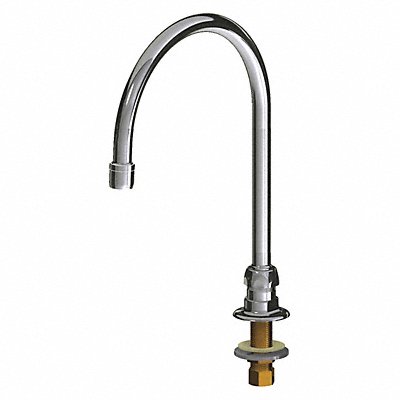 CHICAGO FAUCETS 626GN8AE29ABCP Remote Rigid Swing Gooseneck Spout