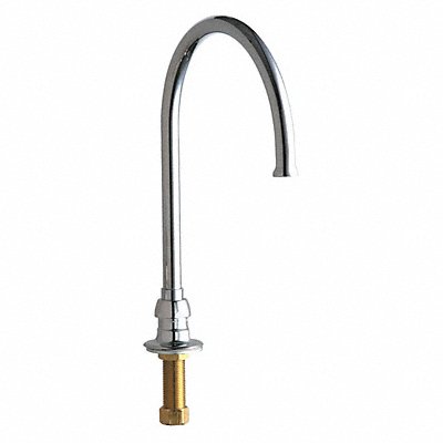 CHICAGO FAUCETS 626GN8FCABCP Swing Gooseneck Spout W/Flow