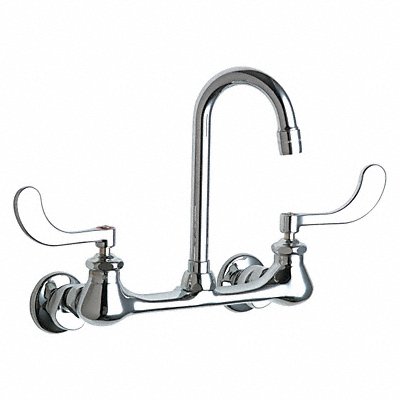 CHICAGO FAUCETS 631E35ABCP Hot And Cold Water Sink Faucet