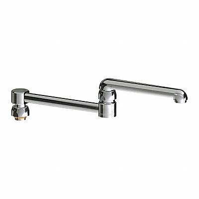 CHICAGO FAUCETS DJ13LEOJKAB Double Jntd Swg Spout