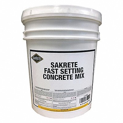 SAKRETE 120019 Concrete Mix Pail 50 lb Fast Setting