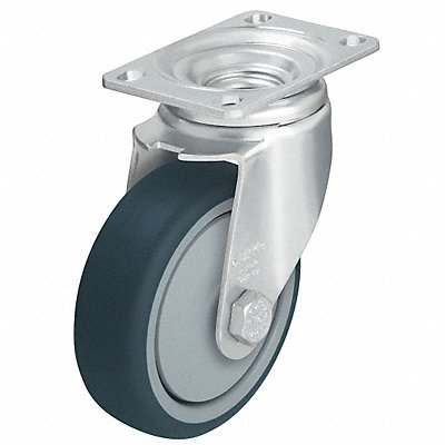 GRAINGER LPATH100KF12 Standard Plate Castor Swivel 400 lb.