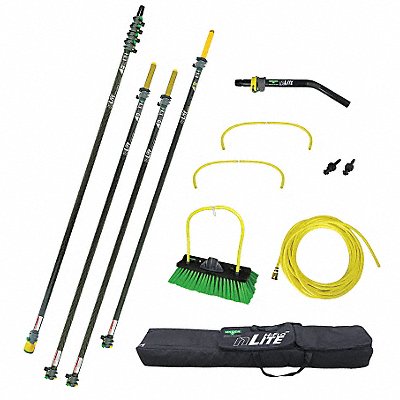 UNGER NLKU3 Water Fed Pole Kit 55 in L Handle Carbon