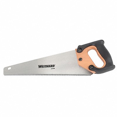 WESTWARD 21HT84 Hand Saw Short Cut 15 in 7 TPI
