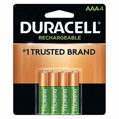 DURACELL DX2400R4 Rechargeable Battery AAA 1.2VDC PK4