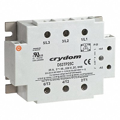 CRYDOM D53TP25C Solid State Relay In4-32VDC Out48-530VAC SCR