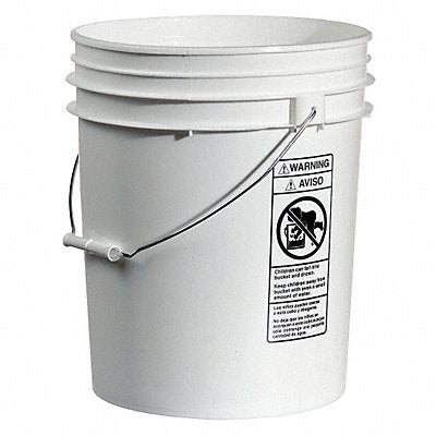 QORPAK 240131 Pail Polyethylene White Open Head PK10