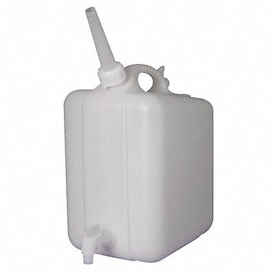 GRAINGER F118590050 Jerrican with Spigot 20 L 406 mm H White