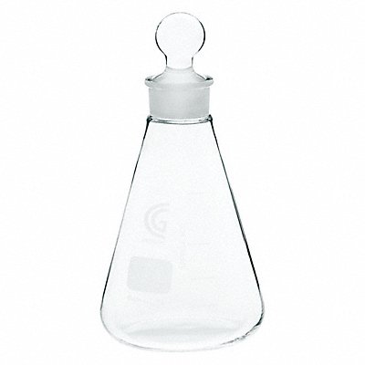 CHEMGLASS CG154607 Erlenmeyer Flask 125 mL 105 mm H